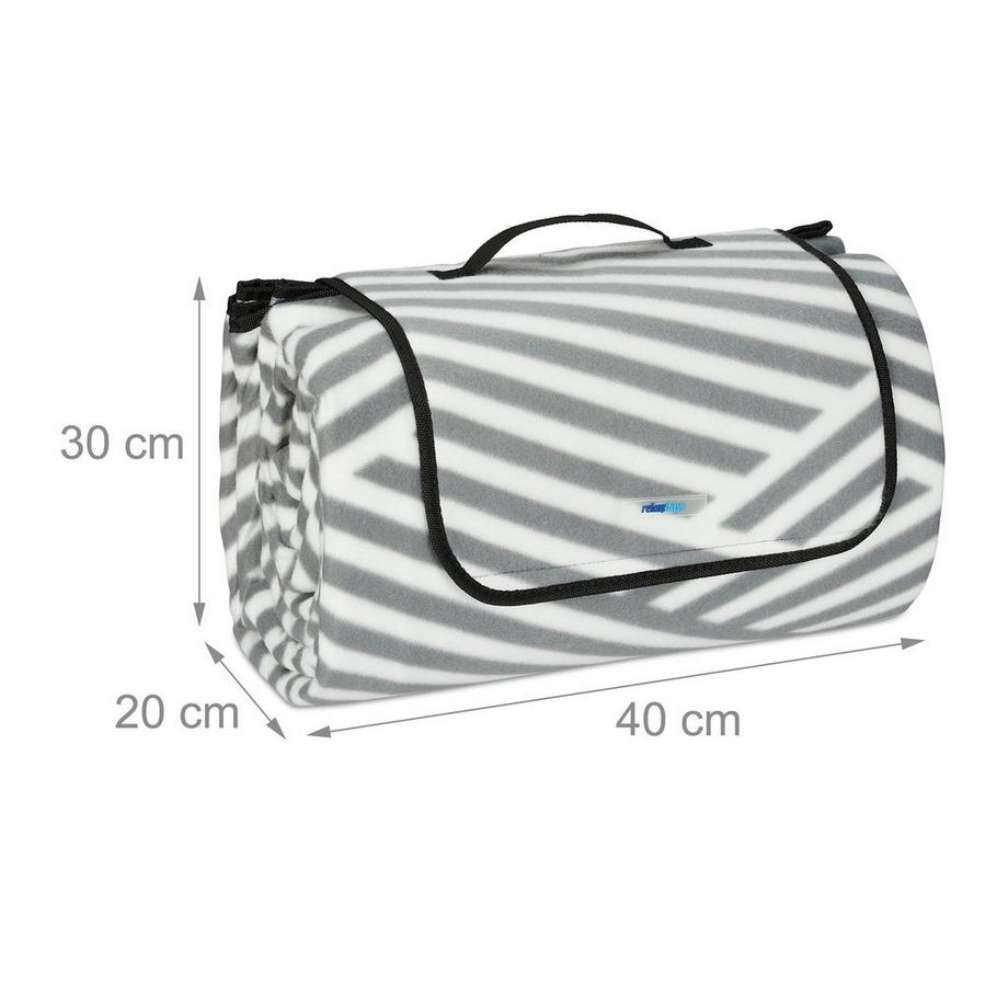 B2X Couverture de pique-nique rayée 200 x 300 cm  