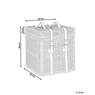 Beliani Korb en Rotin Boho MADABA  