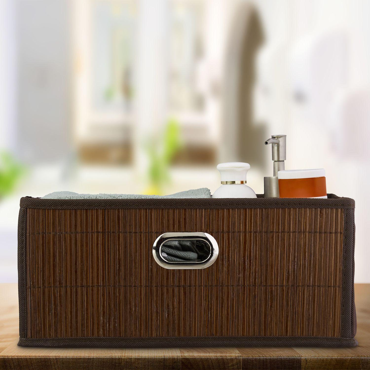 Northix Aufbewahrungskorb Bamboo Flat  