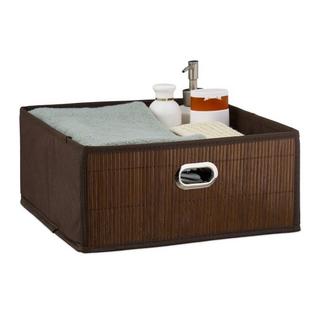 Northix Aufbewahrungskorb Bamboo Flat  