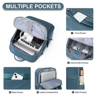 Only-bags.store Eleganter mittlerer Laptop Rucksack USB Ladeanschluss Schulrucksack  