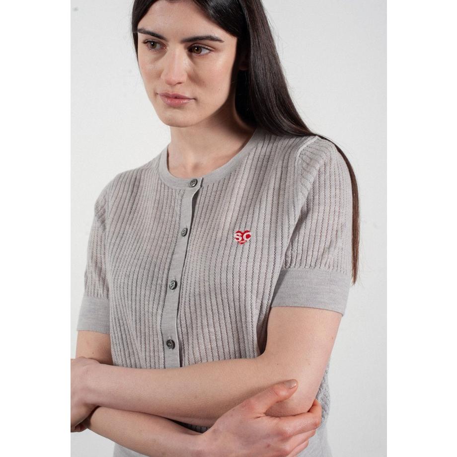 Studio Cashmere8 Frida 6 Kurzarm Rundhals Cardigan  
