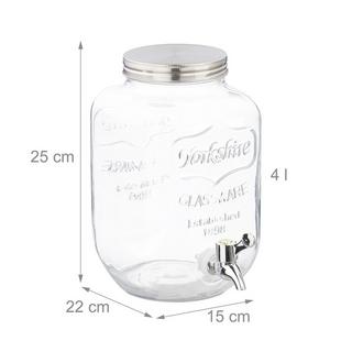 Northio Distributore di bevande da 4 litri in confezione da 2  