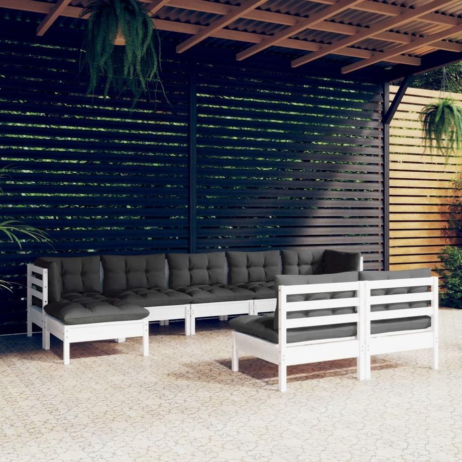 VidaXL Salon de jardin bois de pin  