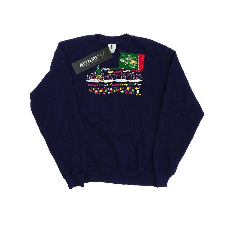 Elf Grafikdruck Slim Fit Sweatshirt  