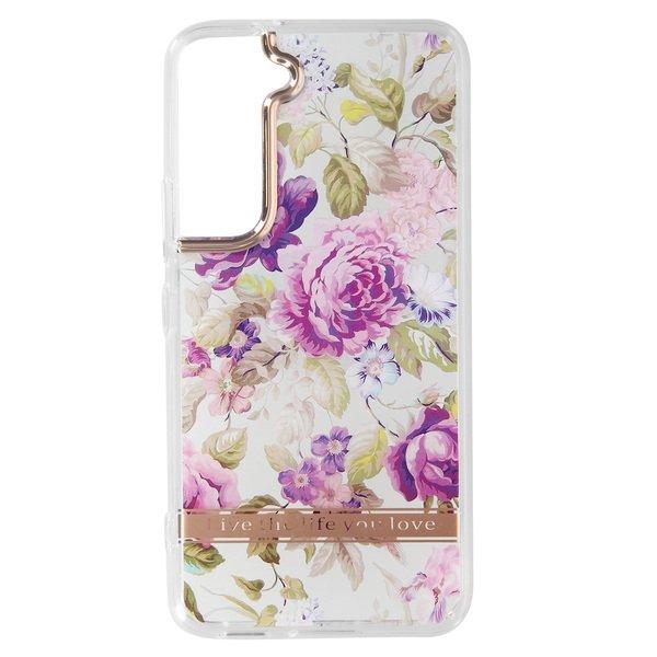 Avizar  Cover per Galaxy S22 Fiori Viola 