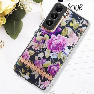 Avizar  Cover per Galaxy S22 Fiori Viola 