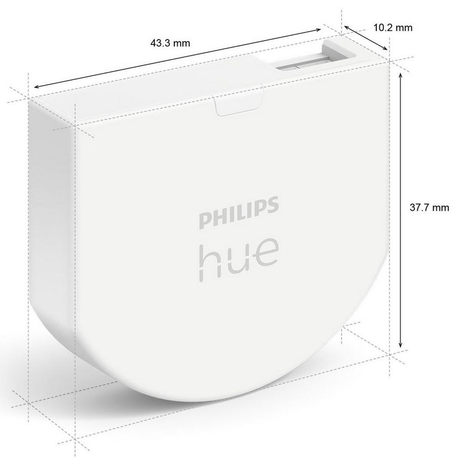 PHILIPS  Module d'interrupteur mural Hue, paquet de 1 