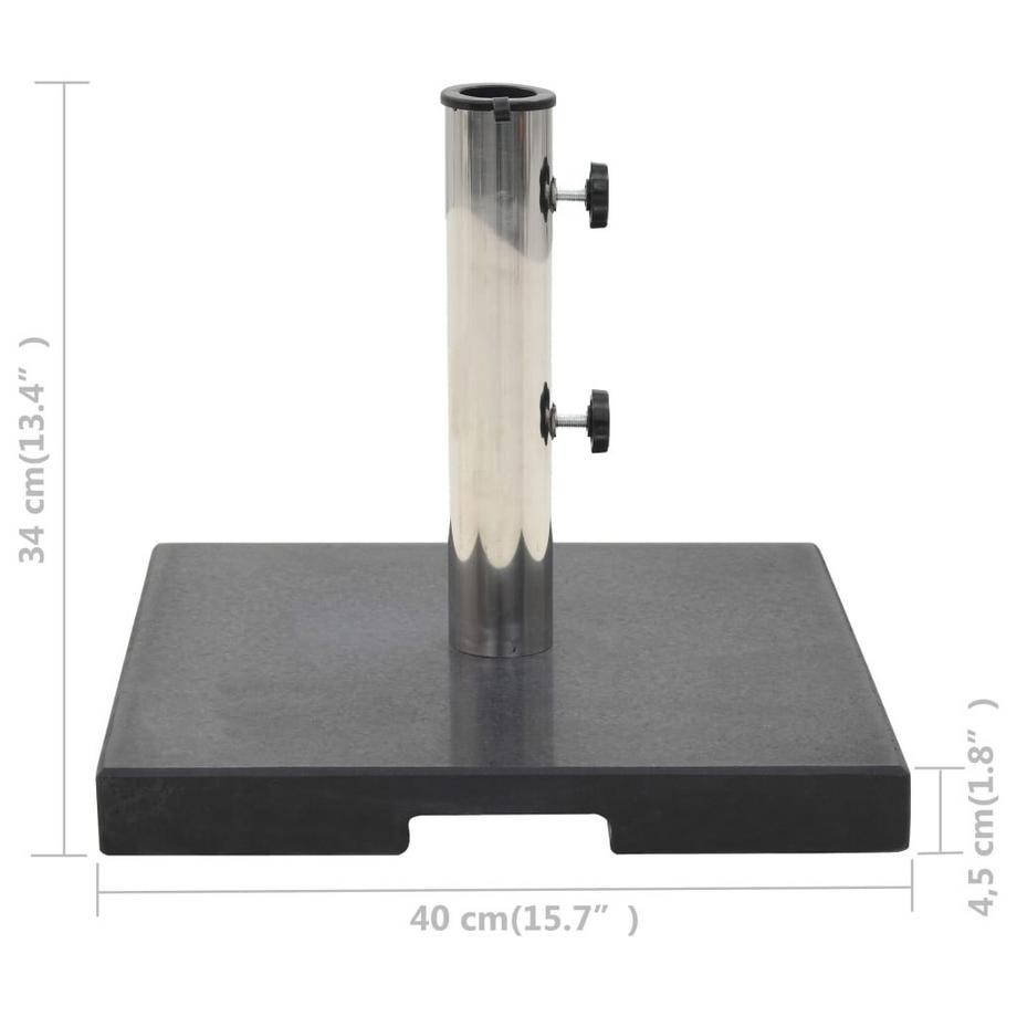 VidaXL Base pour parasol granite  
