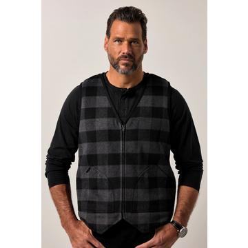 Gilet en laine fermeture à glissière, laine (proportion élevée) et polaire bouclée - jusqu'au 7 XL