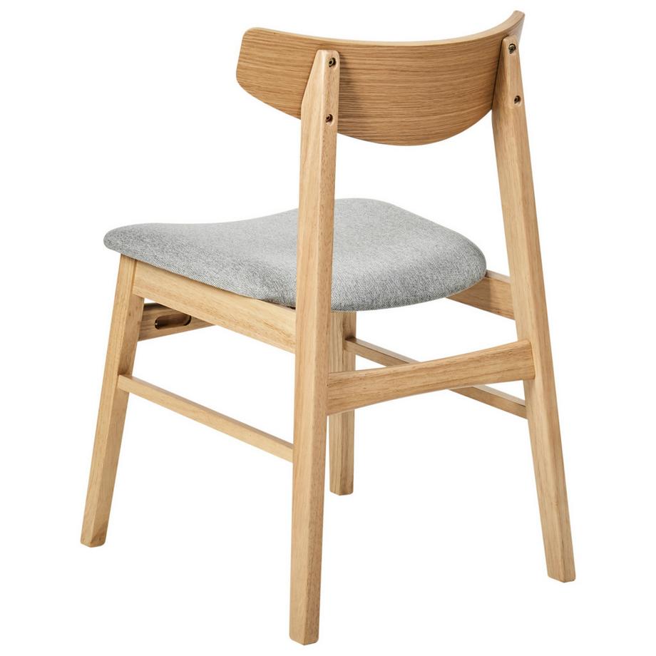 Beliani Set di 2 sedie da pranzo en Legno di caucciù Minimalista SMILEY  