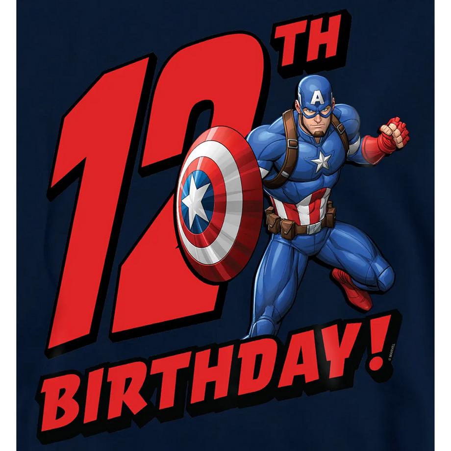 CAPTAIN AMERICA  Sweat À Capuche 12ème Anniversaire 