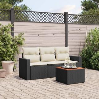 VidaXL set divano da giardino Polirattan  