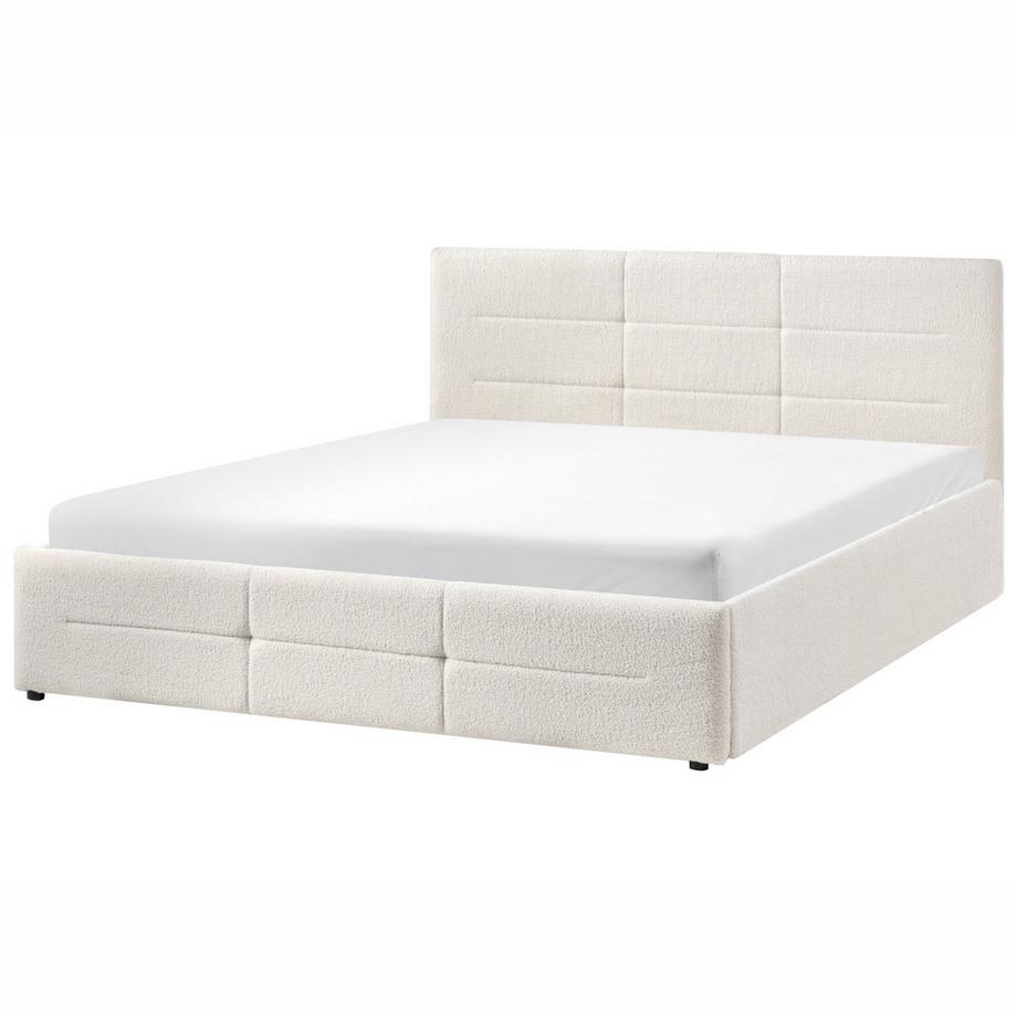 Beliani Letto contenitore en Bouclé  MASSOGNES  