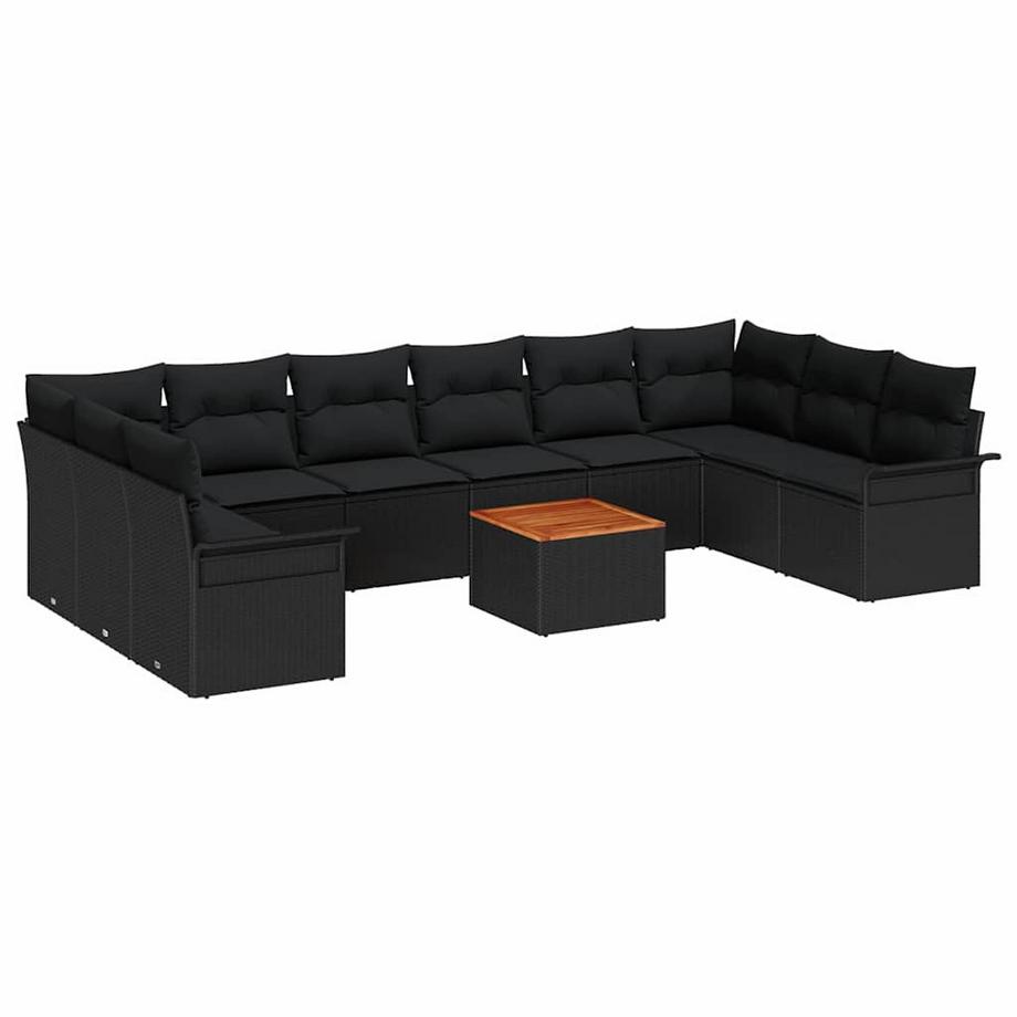 Ensemble de canapé de jardin poly rattan