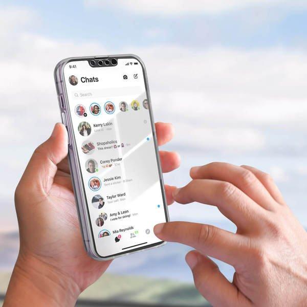 Avizar  Cover 360° iPhone 14 Plus Trasparente 