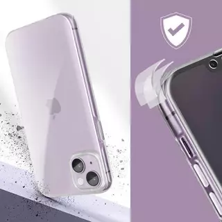 Coque et étui téléphone mobile Avizar Coque iPhone XR Protection 360°  Silicone plus Polycarbonate Transparent