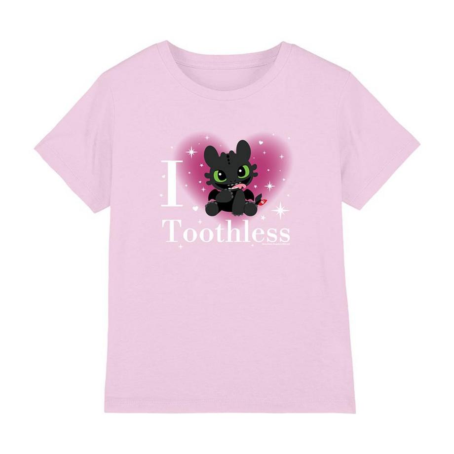 I Heart Toothless Maglietta Luccicante