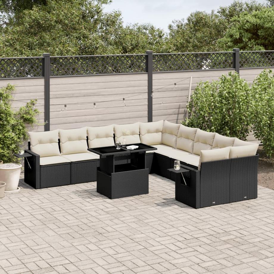 VidaXL set divano da giardino Polirattan  