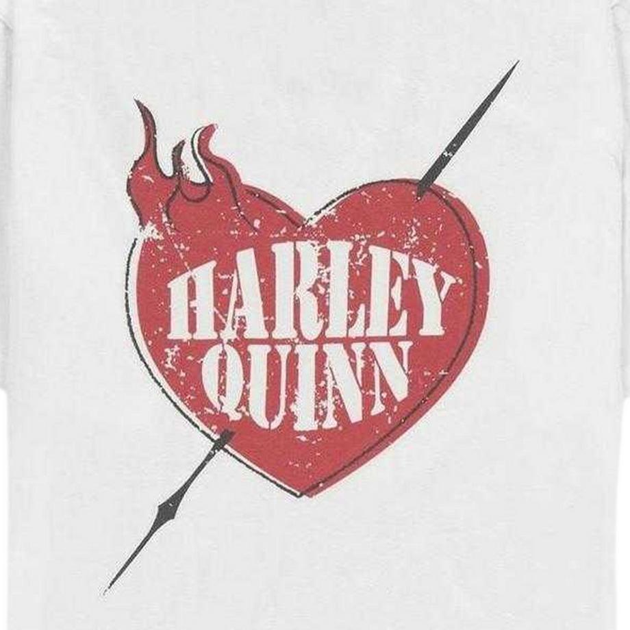 Harley Quinn  Maglietta Cuore Maglia 