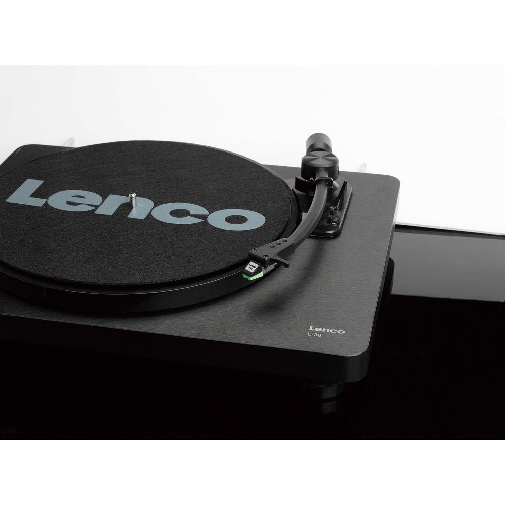 Lenco  L-30BK Plattenspieler USB schwarz 