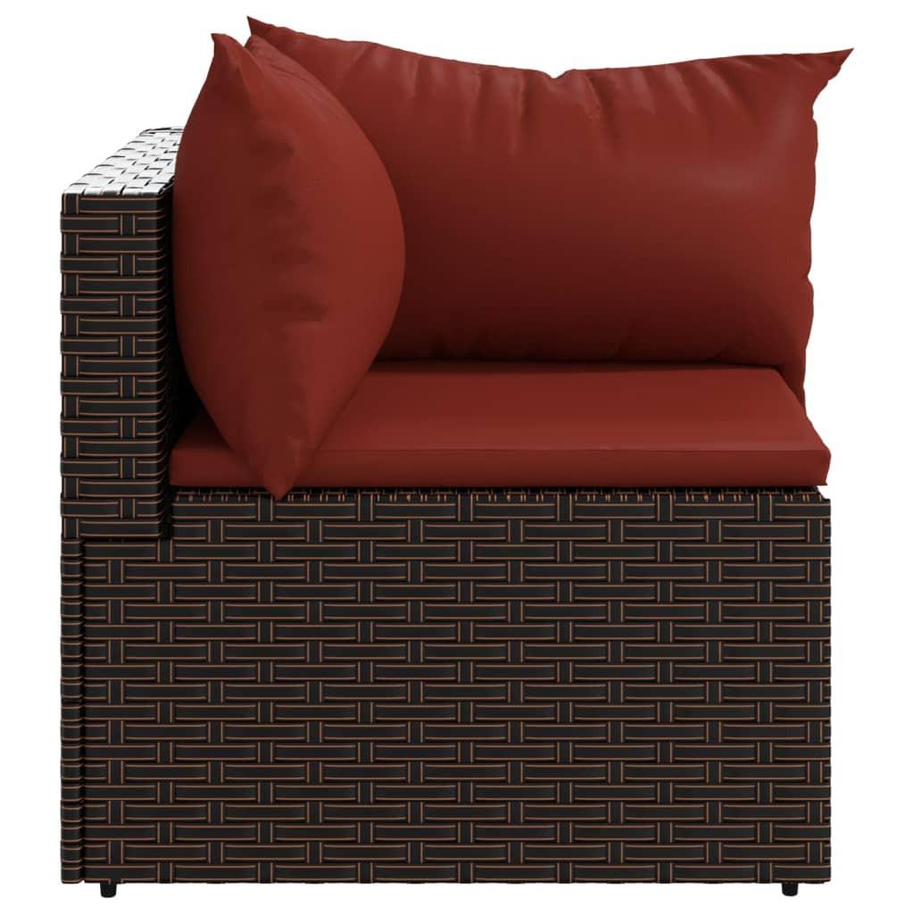 VidaXL Ecksofa poly-rattan  