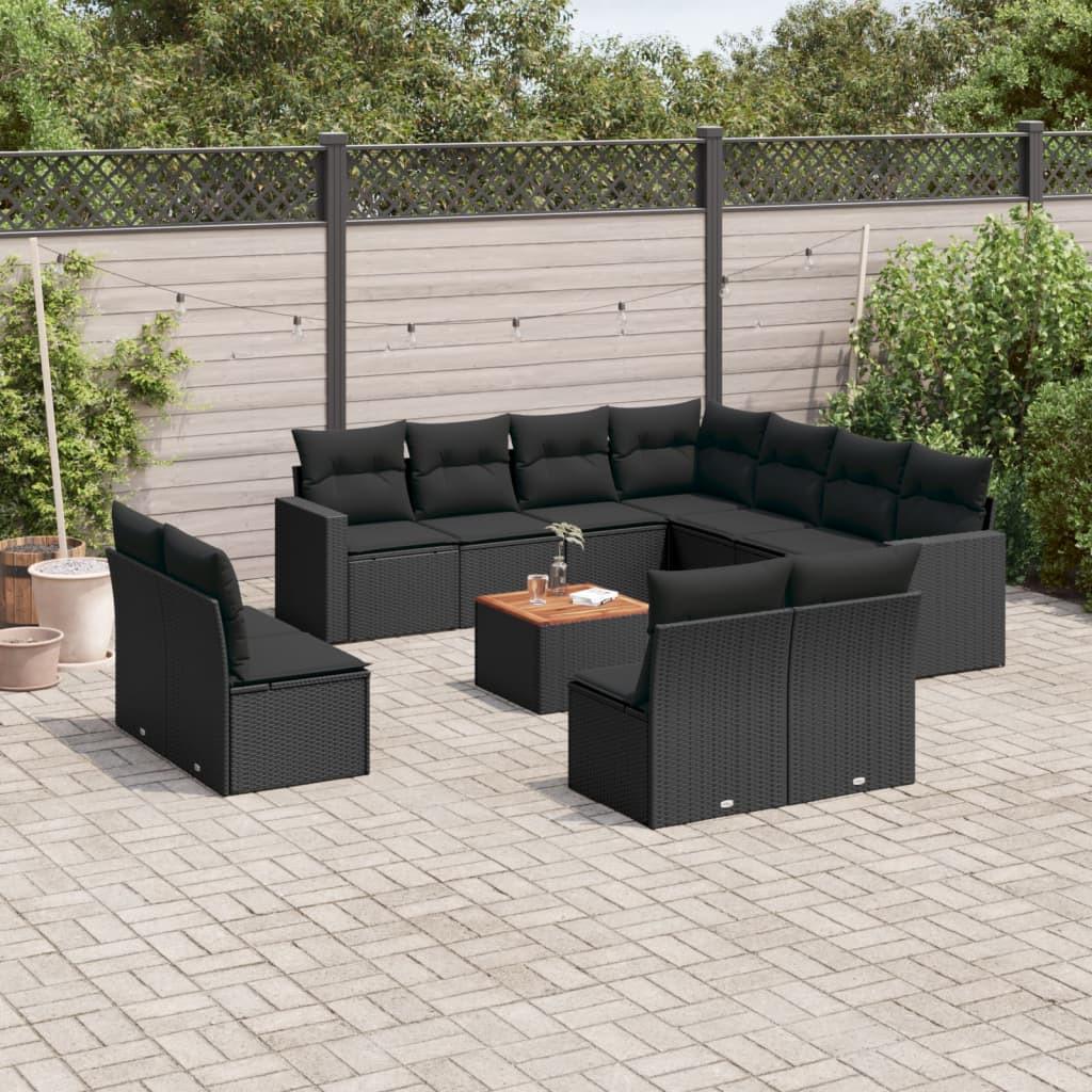 VidaXL set divano da giardino Polirattan  