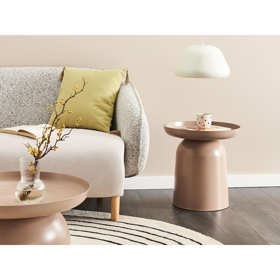 Beliani Table d'appoint en Métal Industriel TORRENS  