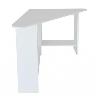 Northix Scrivania per computer moderna ad angolo bianca  