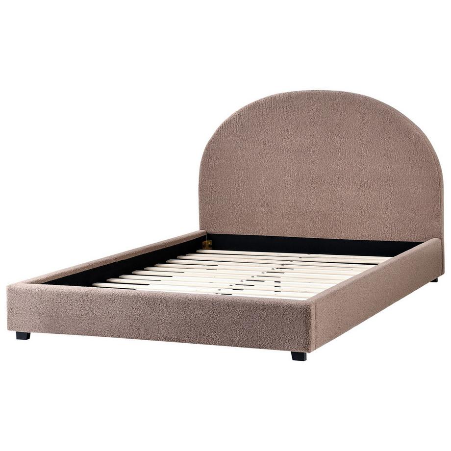 Beliani Letto en Bouclé Retrò VAUCLUSE  