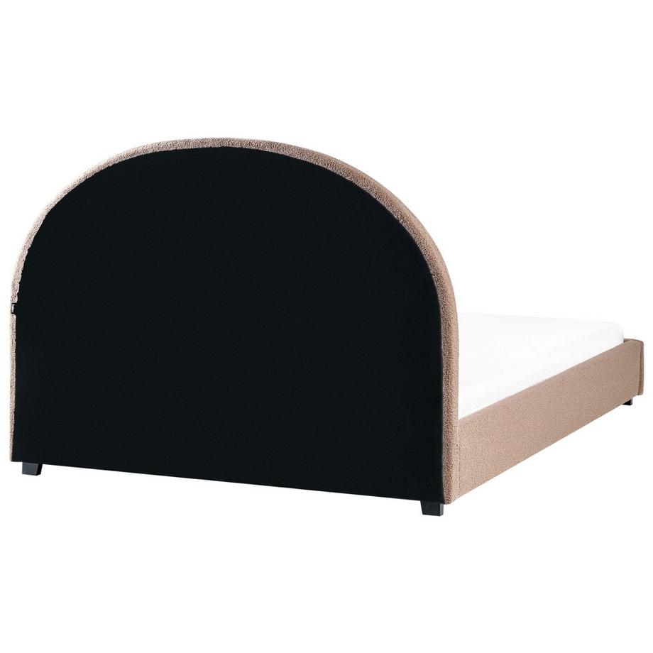 Beliani Letto en Bouclé Retrò VAUCLUSE  