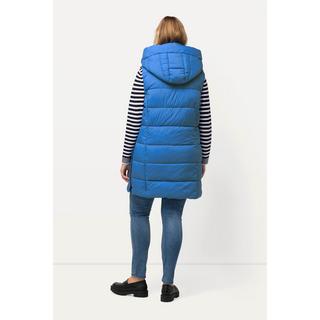 Ulla Popken  Gilet lungo, trapuntato e idrorepellente HYPRAR con zip a doppio cursore 