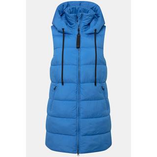 Ulla Popken  Gilet lungo, trapuntato e idrorepellente HYPRAR con zip a doppio cursore 