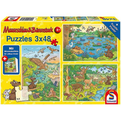 Schmidt  Puzzle Reise in die Natur (3x48) 