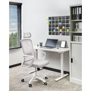 Beliani Sedia da ufficio en Tessuto a rete Moderno MONARCH  