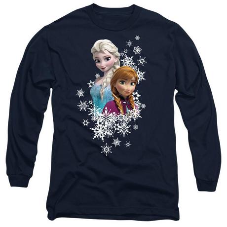 FROZEN Elsa et Anna Flocon de Neige T-Shirt Manches Longues  