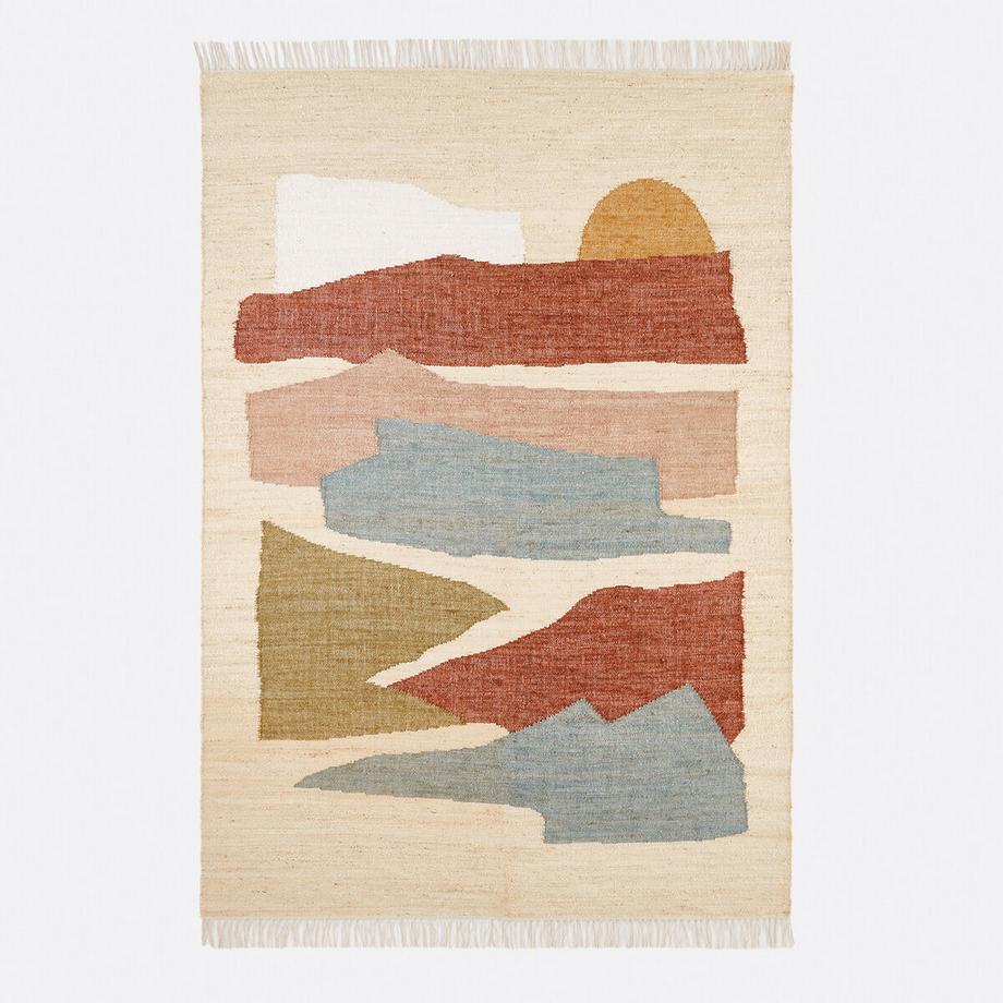 Juteteppich Quimo mit Vintage-Muster