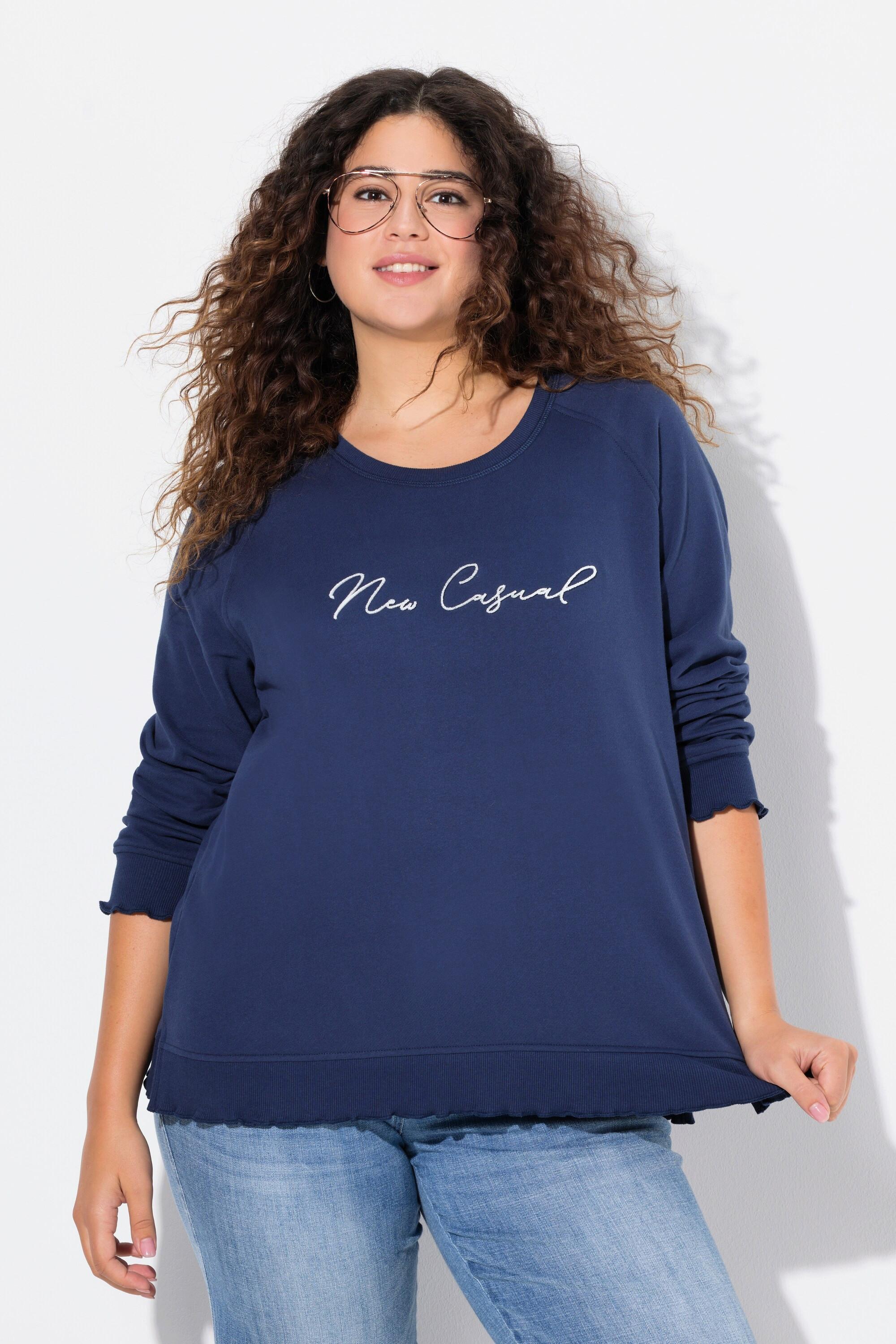 Ulla Popken  Sweat New Casual à col rond et manches longues 