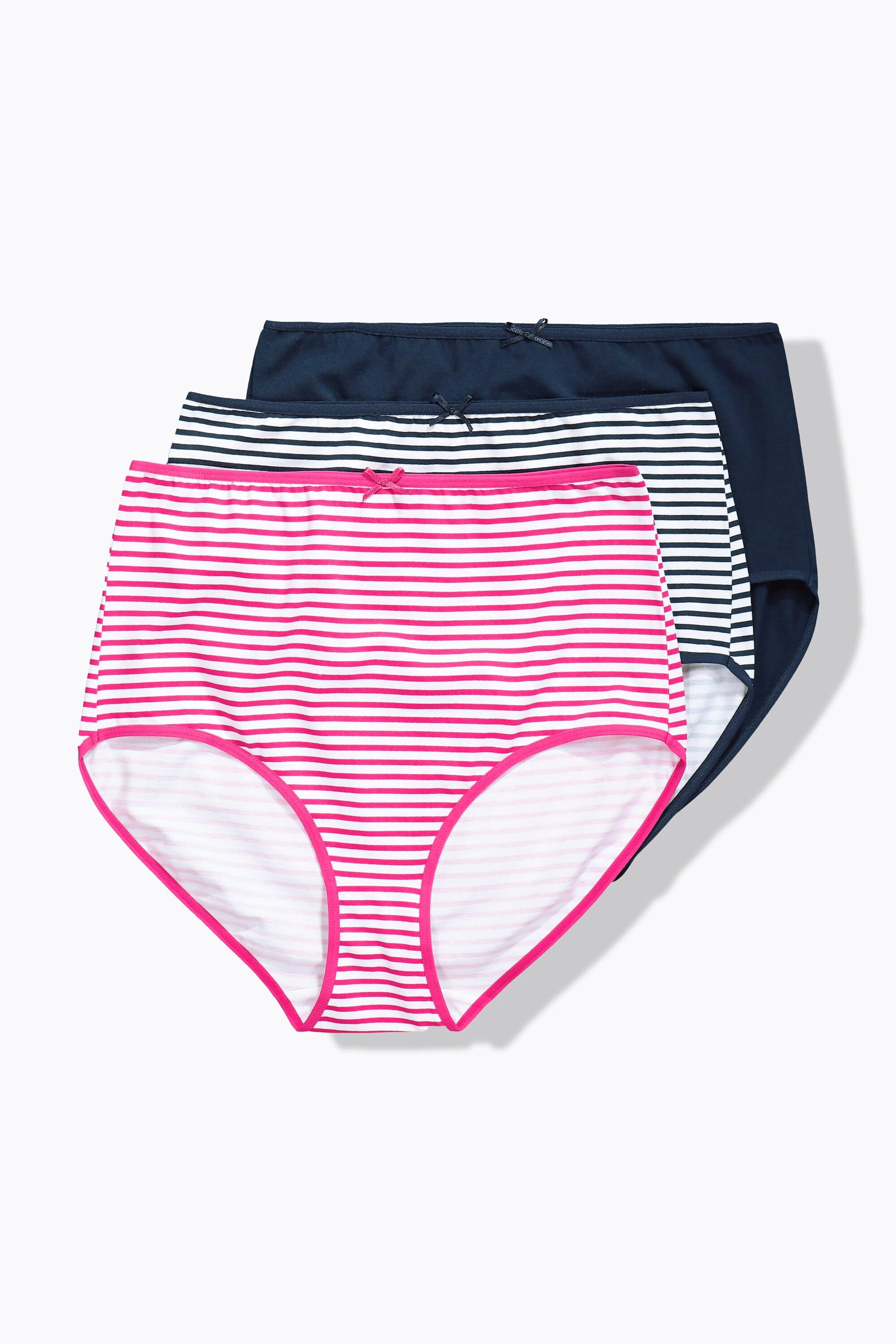 Ulla Popken Slip Maxi Confezione da 3 Righe  