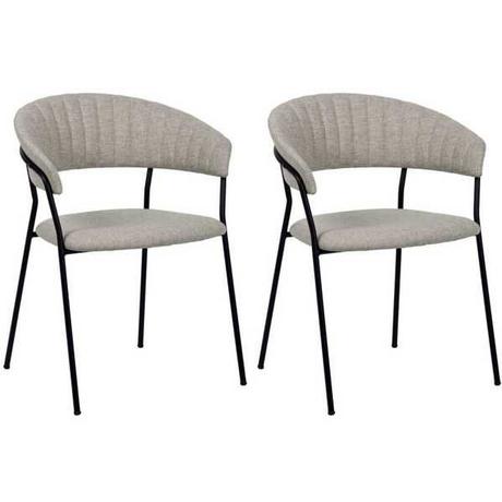 KARE Design Fauteuil Belle beige (lot de 2)  