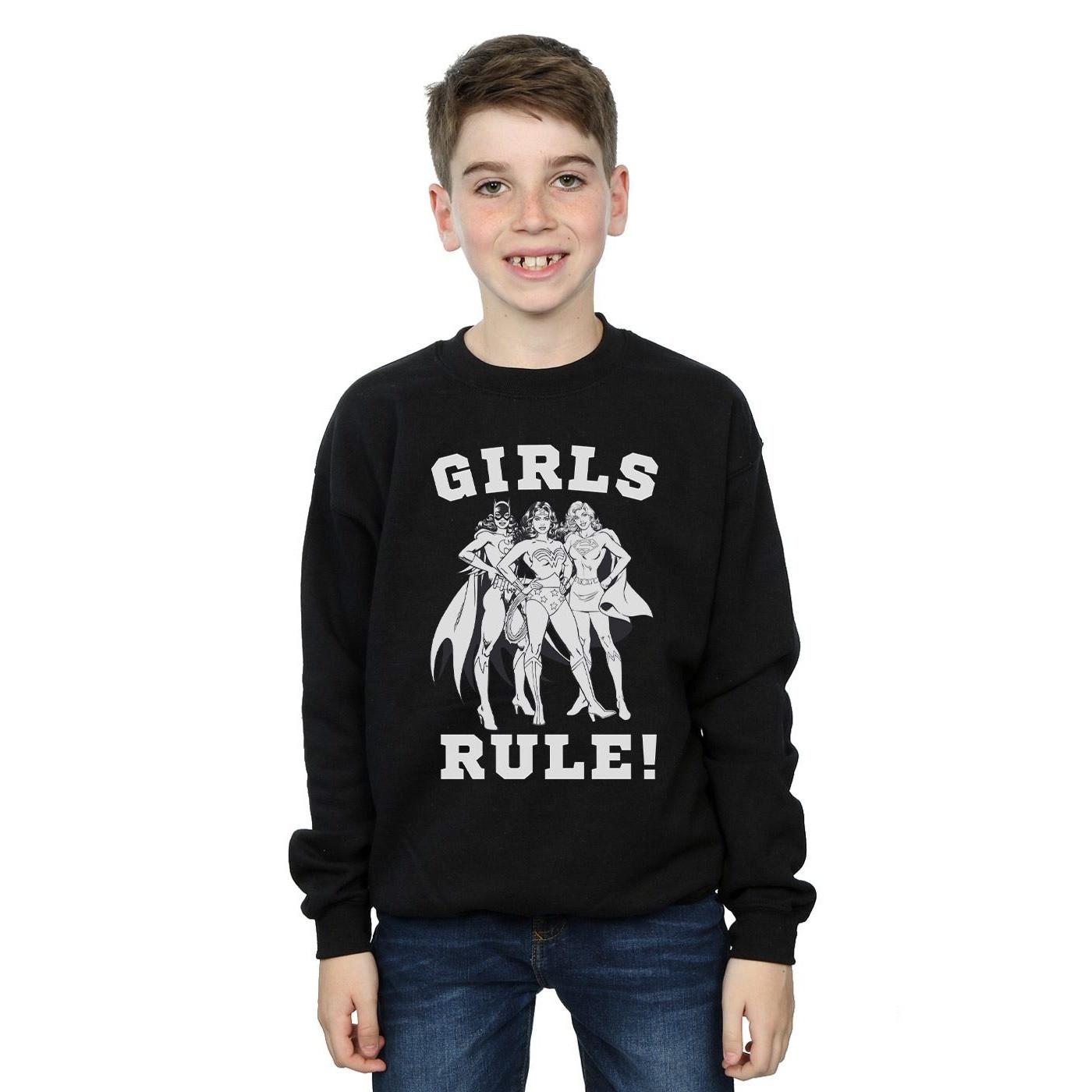 DC COMICS  Justice League Girls Rule Sweatshirt 