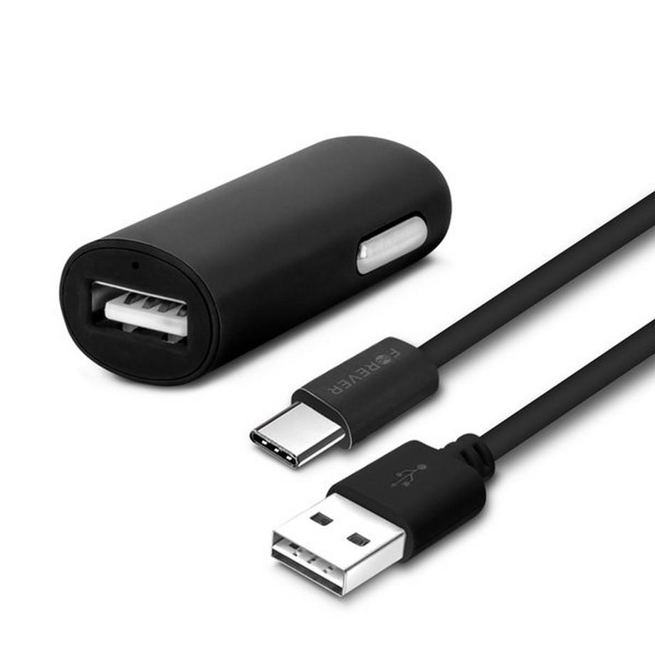 Forever  Autoladegerät + USB-C Ladekabel Forever 