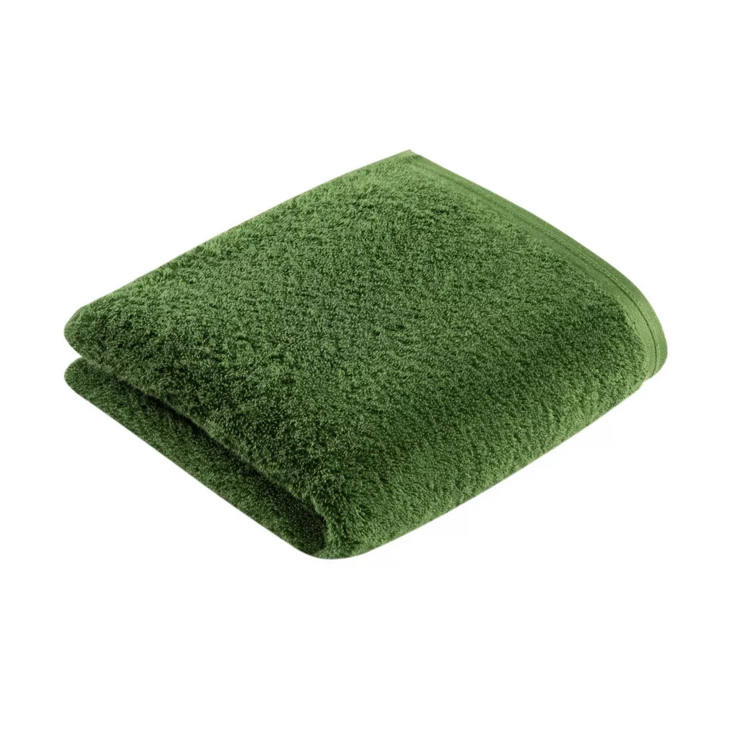 VOSSEN - Vegan Life Serviette de main, 50 x 100 cm, Vert Imprimé