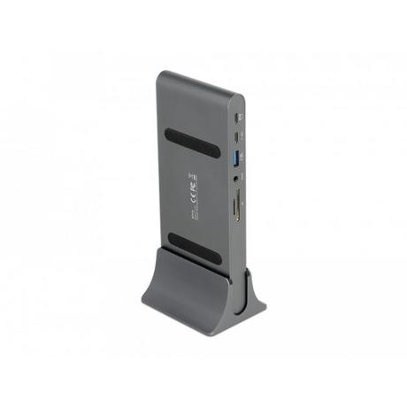 DeLock  87772 replicatore di porte e docking station per notebook Cablato Thunderbolt 3 Grigio 