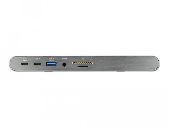 DeLock  87772 Notebook-Dockingstation & Portreplikator Kabelgebunden Thunderbolt 3 Grau 