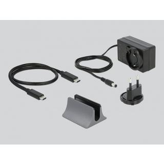 DeLock  87772 replicatore di porte e docking station per notebook Cablato Thunderbolt 3 Grigio 