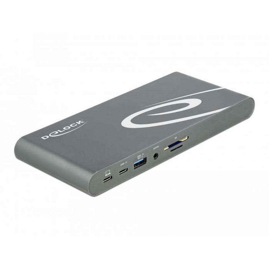 DeLock  87772 station d'accueil Avec fil Thunderbolt 3 Gris 