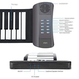 Mikamax  Tragbares Klavier - Zusammenklappbar - 3W 