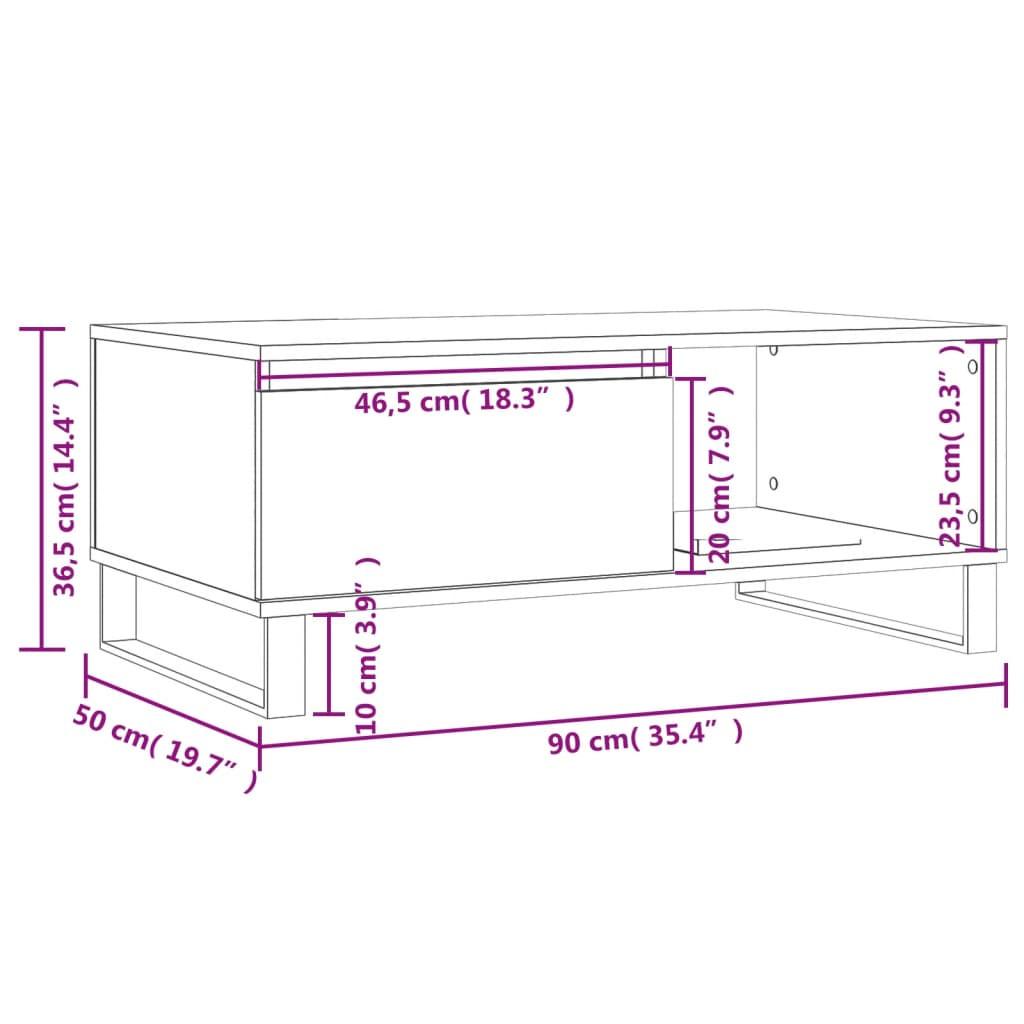 VidaXL Table basse bois d'ingénierie  