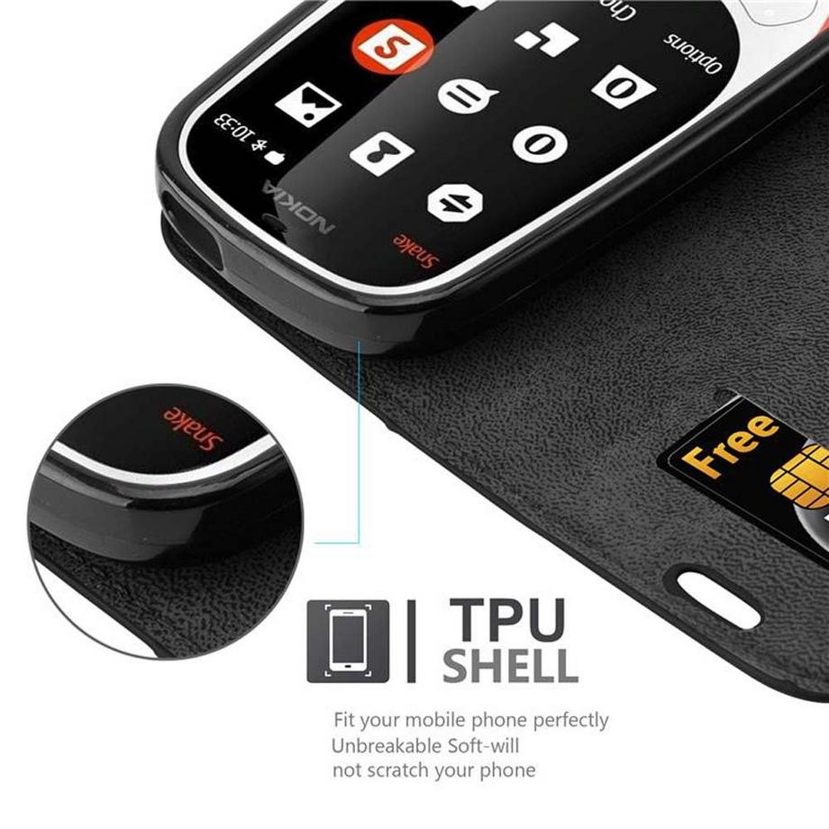 Cadorabo  Hülle für Nokia 3310 2G Magnetverschluss, Kartenfach 